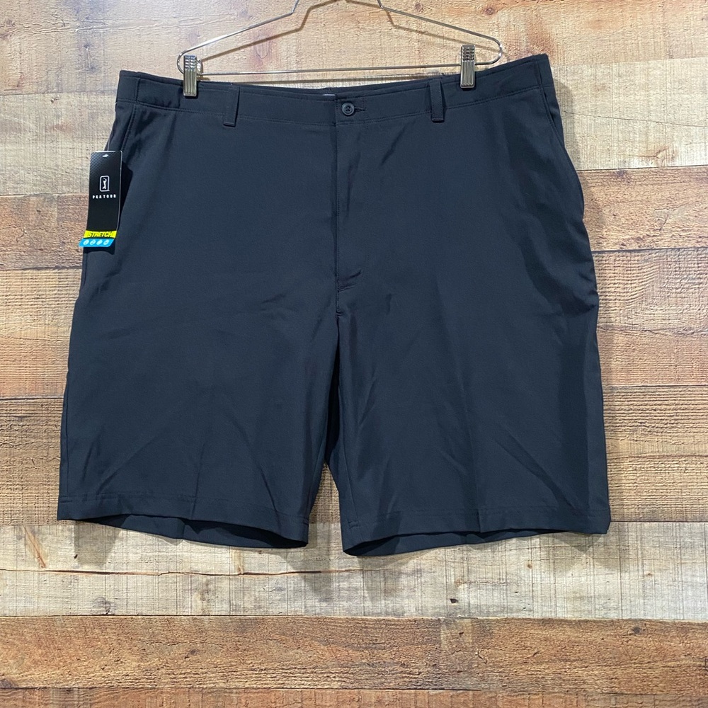 New With Tags PGA Tour MotionFlux Golf Bermuda Black Shorts Size  42